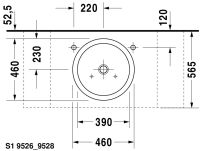 Vorschau: Duravit Starck 1 Aufsatzbecken Ø46cm weiss 04454600001