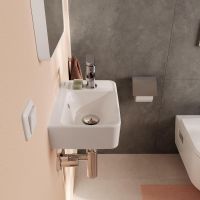 Vorschau: Hansgrohe Xanuia Q Handwaschbecken 360/250 mit Hahnloch und Überlauf 