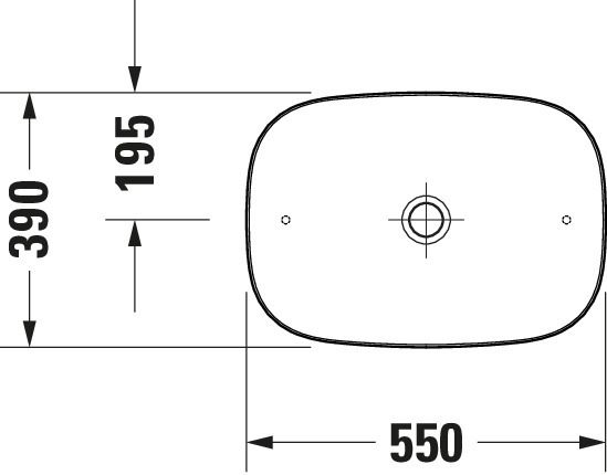 Duravit Zencha Aufsatzbecken 55x39 anthrazit matt 2373551379