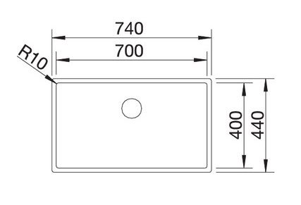 Blanco Claron 700-U Edelstahlspüle, edelstahl Durinox®