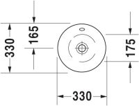 Vorschau: Duravit Starck 1 Aufsatzbecken Ø33cm weiss 0408330000