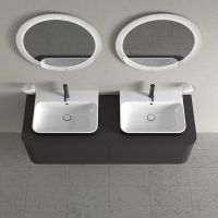 Duravit Happy D.2 Plus Konsolenplatte für 2 Aufsatzbecken 160x55cm