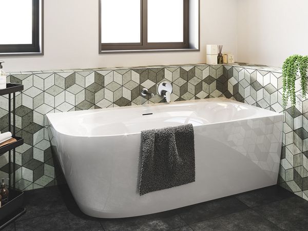 RIHO Vorwand-Badewanne Eckversion links mit Verkleidung, 170x80cm, weiß glänzend BD30005_1