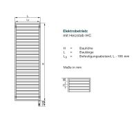 Vorschau: Zehnder Quaro Badheizkörper, Elektrobetrieb IHC ZQ190