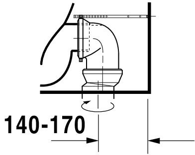 Duravit Happy D.2 Stand-WC für Kombination, Tiefspüler, WonderGliss, weiß