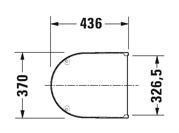 Duravit Starck 3 WC-Sitz ohne Absenkautomatik, weiß