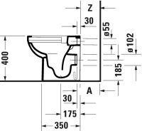 Vorschau: Duravit Duravit No.1 Stand-WC-Set Tiefspüler, ohne Beschichtung weiß 41840900A1