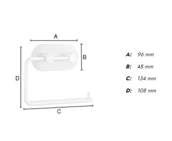 Smedbo Round Design selbstklebender Toilettenpapierhalter, edelstahl gebürstet