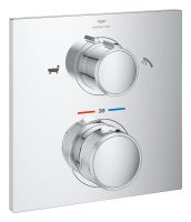 Grohe Allure Thermostat-Wannenbatterie mit integrierter 2-Wege-Umstellung, chrom 19446002