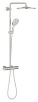 Grohe Rainshower SmartActive 310 Duschsystem mit Thermostat, rund, wassersparend, supersteel 26836DC0