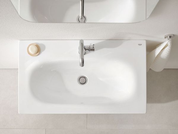 Grohe Essence Möbelwaschtisch 80x46cm, mit 1 Hahnloch, mit Überlauf, weiß PureGuard 3956700H