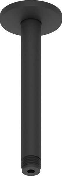 Duravit Deckenanschluss 20cm für Kopfbrause, rund, schwarz matt UV0670025046