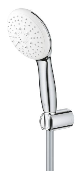 Grohe Tempesta 110 Wandhalterset mit Brauseschlauch 175cm, 3 Strahlarten, 13,5 l/min, chrom