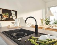 Vorschau: Grohe Eurosmart Einhand-Spültischbatterie, schwenkbar, matt black 332022433