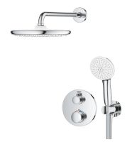 Vorschau: Grohe Grohtherm Duschsystem Unterputz mit Tempesta 250, Rosette rund, chrom