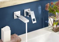 Grohe Eurocube 2-Loch-Waschtischbatterie, Ausladung 171mm