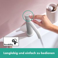 Vorschau: Hansgrohe Tecturis S Waschtischarmatur 110 ohne Ablaufgarnitur, weiß matt