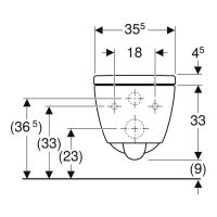 Vorschau: Geberit iCon Set Wand-WC mit WC-Sitz, weiß