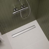 Vorschau: RainDrain Go Komplettset Duschrinne 80cm befliesbar für Standard-/flache Installation, edelstahl gebürstet 56273800