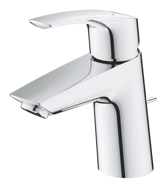 Grohe Eurosmart Waschtischbatterie S-Size mit Ablaufgarnitur, Energie-Spar-Funktion, chrom