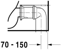 Vorschau: Duravit Starck 3 Stand-WC für Kombination, Tiefspüler 42x74cm, WonderGliss, weiß