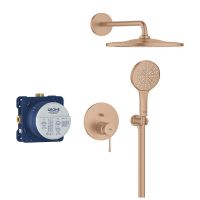 Vorschau: Grohe Essence Duschsystem Unterputz mit Rainshower Mono 310, warm sunset gebürstet 25287DL0