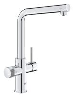 Vorschau: Grohe Blue Pure Minta Küchenarmatur mit Filterfunktion, schwenkbarer L-Auslauf, chrom 30588000 