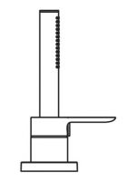 Vorschau: Hansa Hansaligna 3-Loch Wannen- und Brausearmatur Fertigmontageset, Rosette eckig, chrom