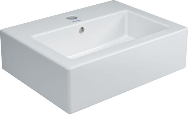 Duravit Vero Handwaschbecken rechteckig 45x35cm, mit 1 Hahnloch, mit Überlauf, weiß 0704450000