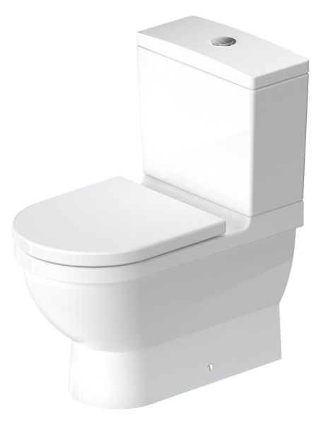 Duravit Starck 3 Stand-WC für Kombination, Tiefspüler 36x66cm, HygieneGlaze, weiß