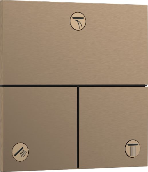 Hansgrohe ShowerSelect Comfort E Ventil, 3 Verbraucher, brushed bronze 15573140