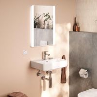 Vorschau: hansgrohe Xarita Lite Q Spiegel rechteckig, seitliche LED-Beleuchtung, Spiegelheizung, IR Sensor