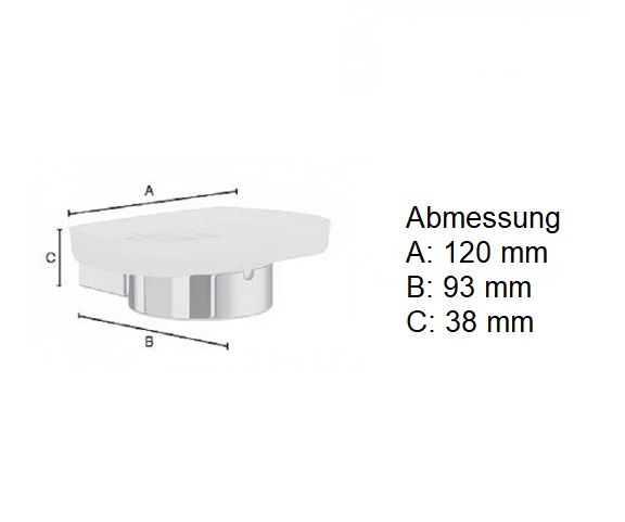 Smedbo Air Seifenschale zur Wandmontage, chrom/satiniert