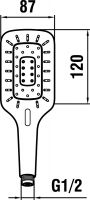 Vorschau: Laufen MyCity 120 Handbrause 3 Strahlarten, chrom H3619830043711_2