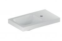 Geberit iCon Light Handwaschbecken mit 1 Hahnloch rechts, Ablagefläche rechts, 53x31cm, weiß 501832001