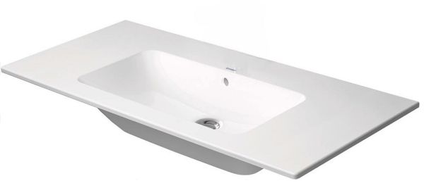 Duravit ME by Starck Waschtisch 103x49cm, mit Überlauf, ohne Hahnloch, WonderGliss, weiß