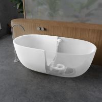 Vorschau: Kaldewei Meisterstück Oyo Duo Badewanne freistehend 173x82cm Mod. 1051-4034, mit Überlauf