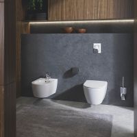 Vorschau: Grohe Allure Toilettenbürstengarnitur mit Deckel