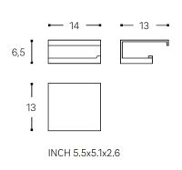 Vorschau: Cosmic The Grid Rollenhalter mit Deckel, chrom