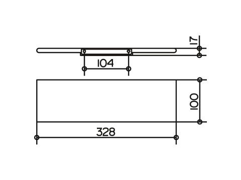 Keuco Edition 400 Duschablage, 328mm, silber-eloxiert