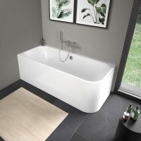 Duravit Happy D.2 Eck-Badewanne 180x80cm Ecke links, Acrylverkleidung, weiß 700316000000000