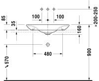 Vorschau: Duravit Aufsatzbecken 70x46,5cm weiss 03697000001