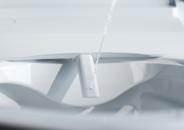 Ladydusche des LAUFEN CLEANET PRO mit drei Punktdüsen