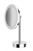 Vorschau: Avenarius LED-Kosmetikspiegel 5-fach, mit Akku, Wand und Standmodell, chrom
