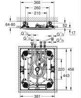 Vorschau: Grohe Rainshower Aqua 15“ Deckenbrause mit 3 Strahlarten, chrom