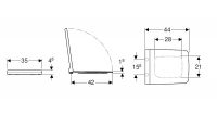 Vorschau: Geberit Xeno² WC-Sitz mit Deckel mit Absenkautomatik, Quick Release, weiß 500833011_2