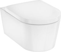 Vorschau: Hansgrohe EluPura S Wand WC Set, AquaChannel Flush, WC-Sitz mit SoftClose und QuickRelease, weiß 60292450