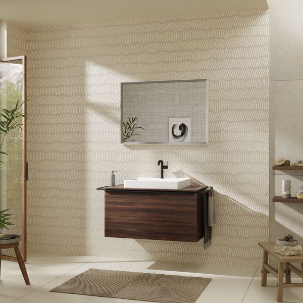 Hansgrohe Xelu Q Konsole 98cm mit Ausschnitt mittig, für Aufsatzwaschtisch 60x48cm