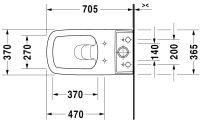 Vorschau: Duravit DuraStyle Stand-WC für Kombination, Tiefspüler 37x70cm, HygieneGlaze, weiß