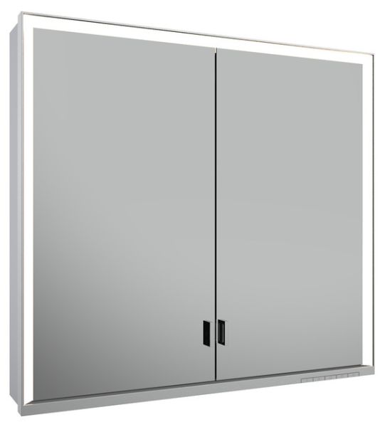 Keuco Royal Lumos Spiegelschrank für Wandvorbau, 2 lange Türen, DALI-steuerbar 80x73,5cm 14302172303